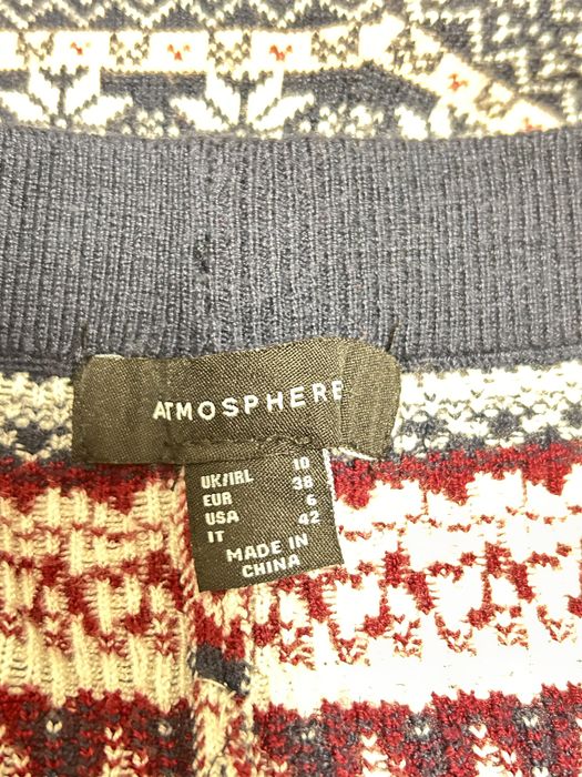 Legginsy atmosphere swiateczne norweski wzor zimowe S 36