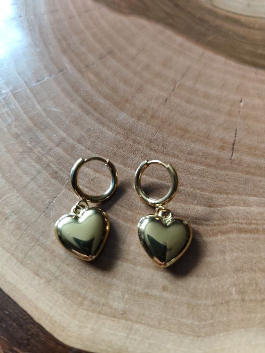 Kolczyki serca dmuchane