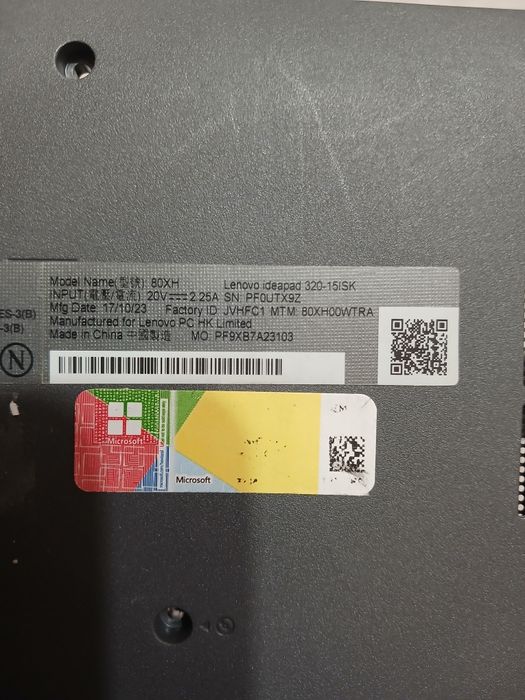 Lenovo 320-15isk рабочие запчасти NM-B241