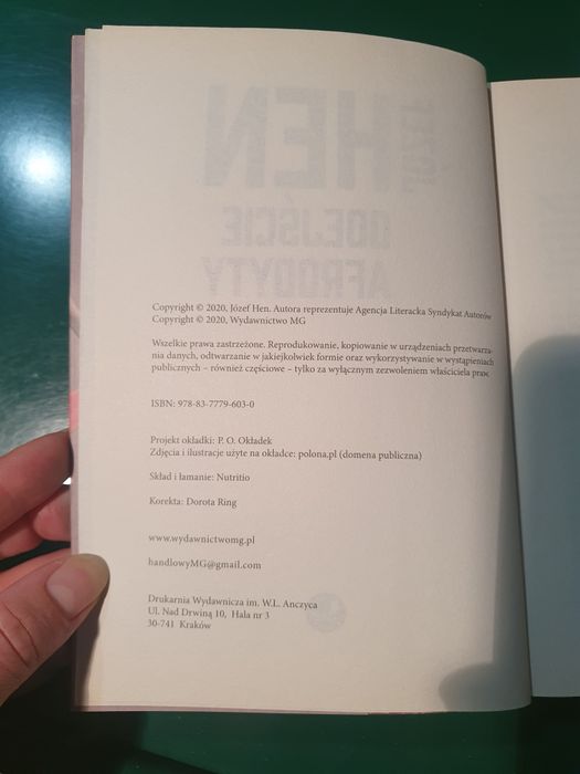 Odejście Afrodyty Józef Hen