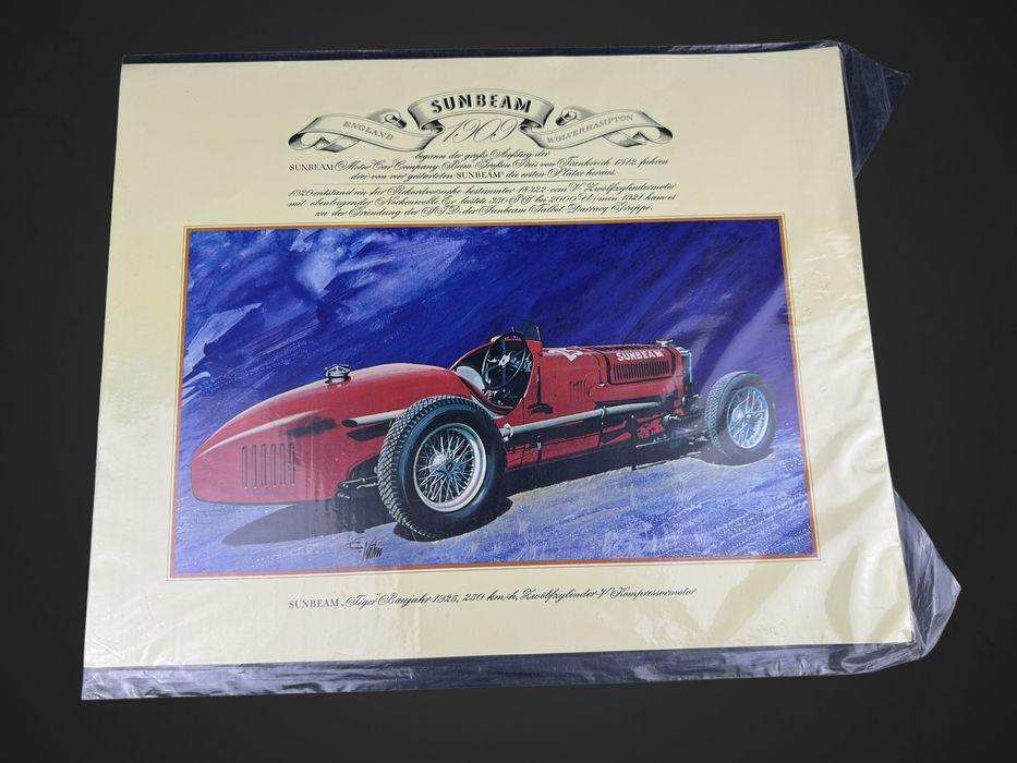 Grafika starego samochodu Sunbeam 1909 B41/091303