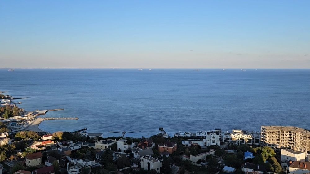 Аркадия Посуточно Каманина евро2х ком Море прямой вид Терраса подобово