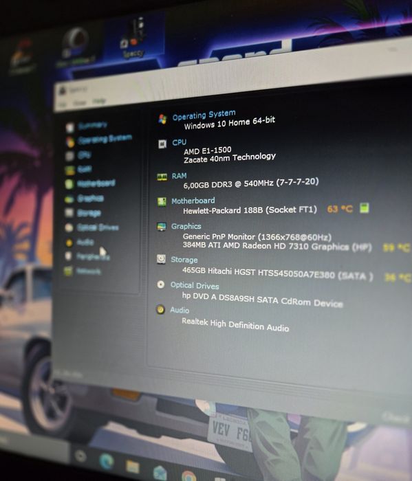 Hp 2000 Laptop Notebook piano black czarny 6Gb Ram