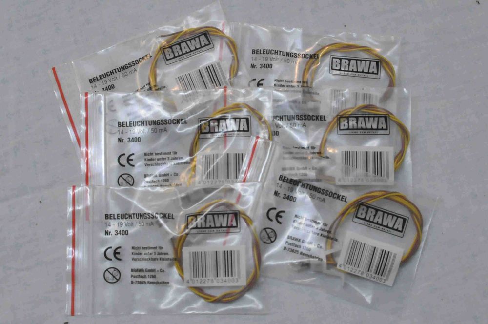HO - Lampada com casquilho 14-19 volts BRAWA ref 3400
