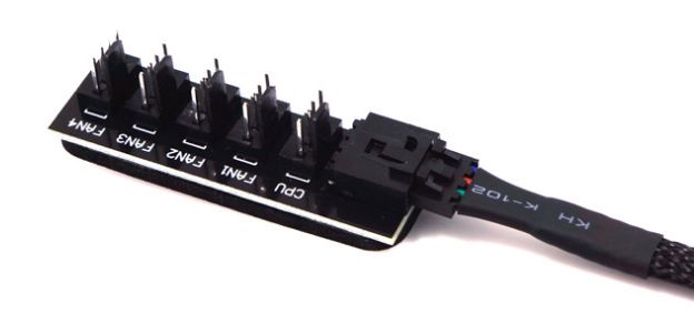 Переходник управляемый MOLEX на 5 кулеров 4 pin 40см hub кулер fan: 179 ...