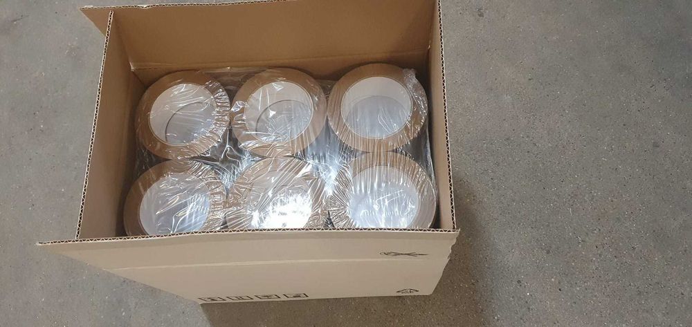Taśma pakowa długa mocna 120 metrów 100 szt karton 320zl