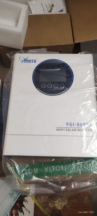 Продам гибридный инвертор мощность 6,5 кВт + wi-fi модуль.