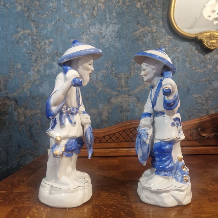 Komplet 2 figurek porcelanowych