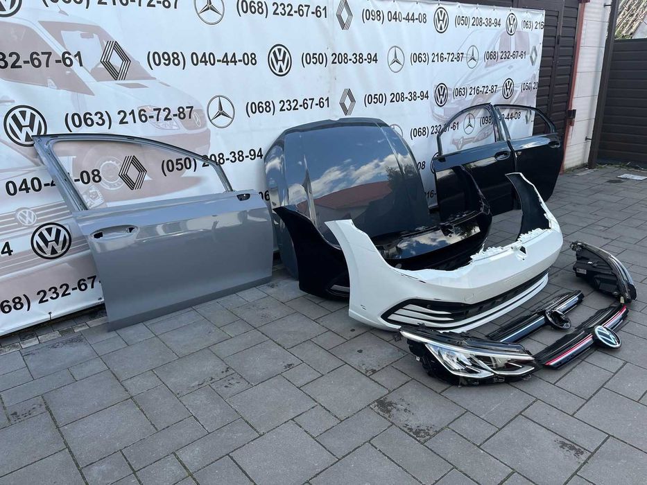 Авторозборка Golf 8 капот бампер решітка двері фари GTI