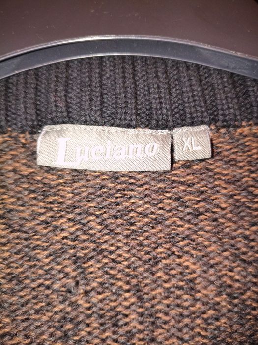 Brązowy sweter męski Luciano r. XL