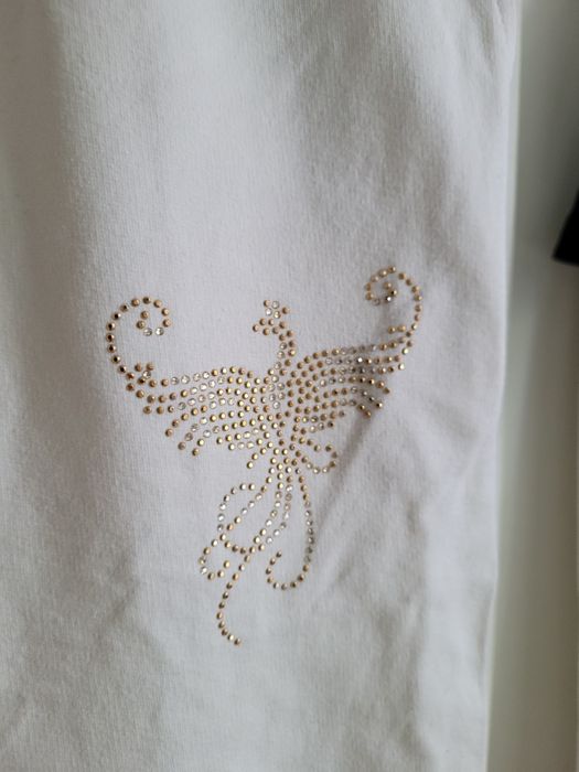 Dres kremowy ze złotym L/XL
