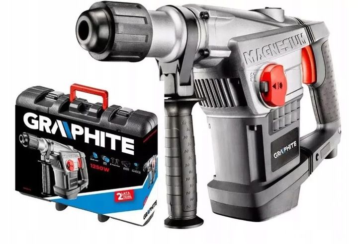 Młot Udarowy (udarowo-obrotowy) Młotowiertarka Sds+ 1500w Graphite 58g