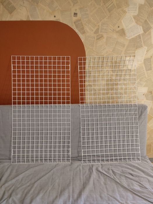 Biała krata kratownica druciana 120x65 cm