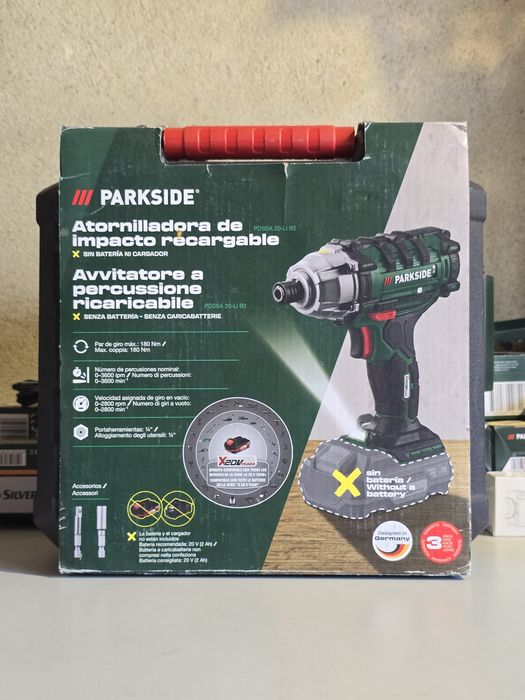 Aparafusadora impacto 20v parkside
