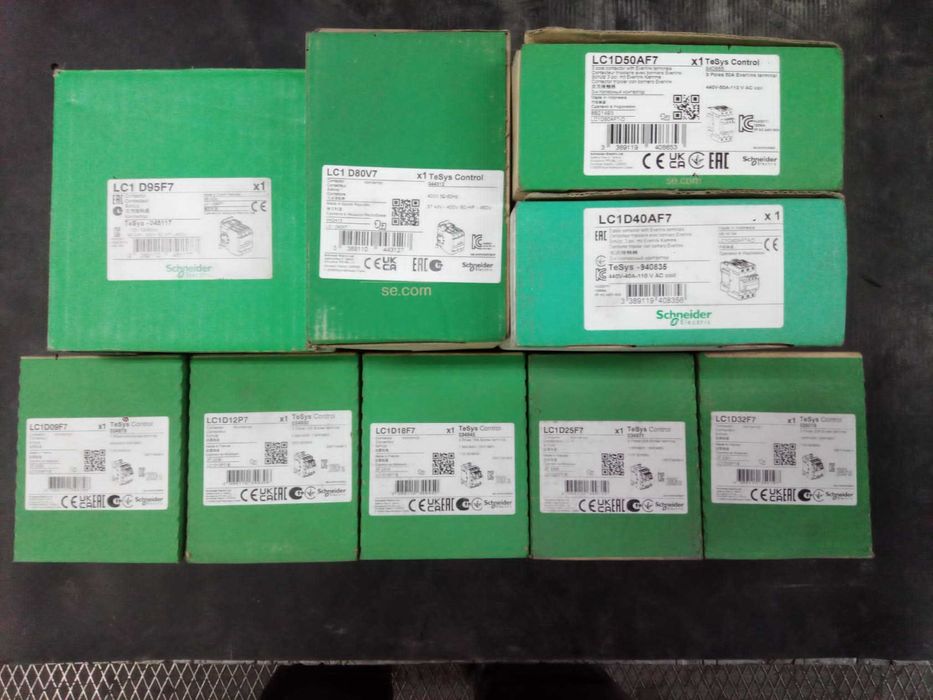 Schneider Contator contatores trifásicos NOVOS vários