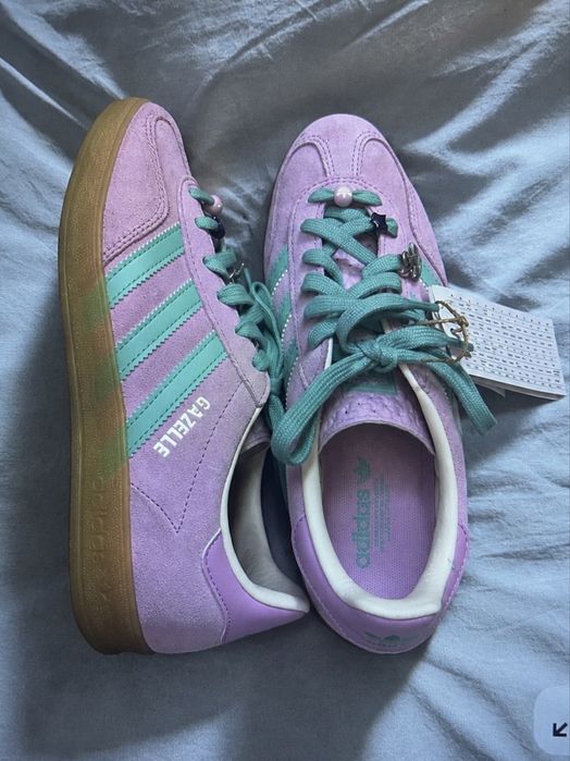 buty adidas gazelle indoor j mieta i lila JQ7113