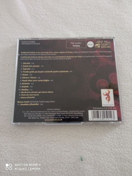 Traditional Turkish music CD