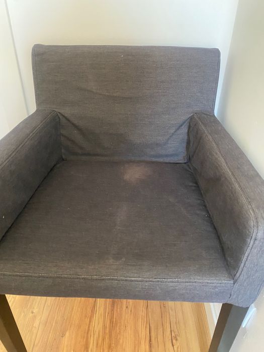 Vendo cadeira com forro antracite ikea