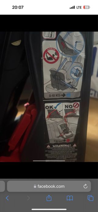 Cadeira para carro 0-18kg ( funçao de deitar e sentar)