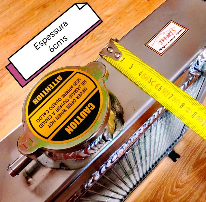 Radiador Alumínio Datsun 1200 desde o ano 1970 até 1976.