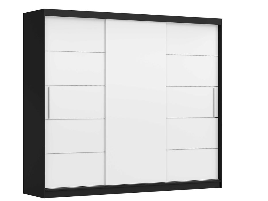 Nowoczesna Szafa ALBA II 250 cm przesuwna duża do sypialni/salonu