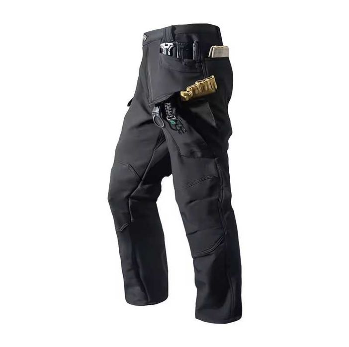 Штаны утеплённые мужские на флисе 46р