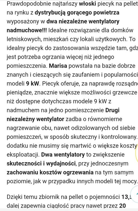 Piec na pellet 9 kw DGP