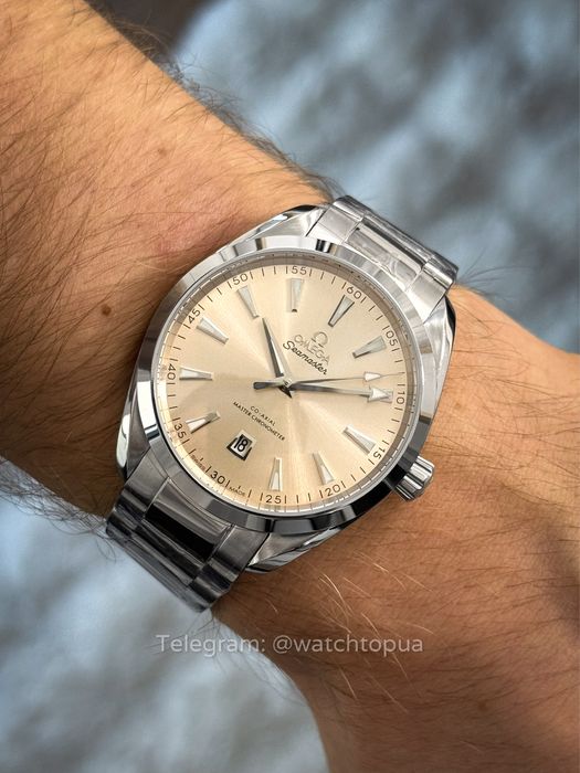 Годинник Omega Seamaster Aqua Terra 41 мм — Champagne Dial Омега