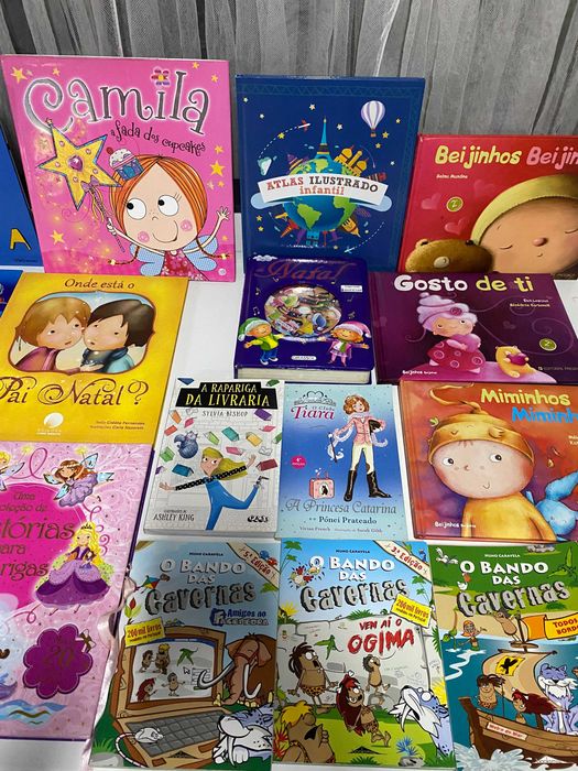 Vários livros infantis juvenis - português, inglês, francês, italiano