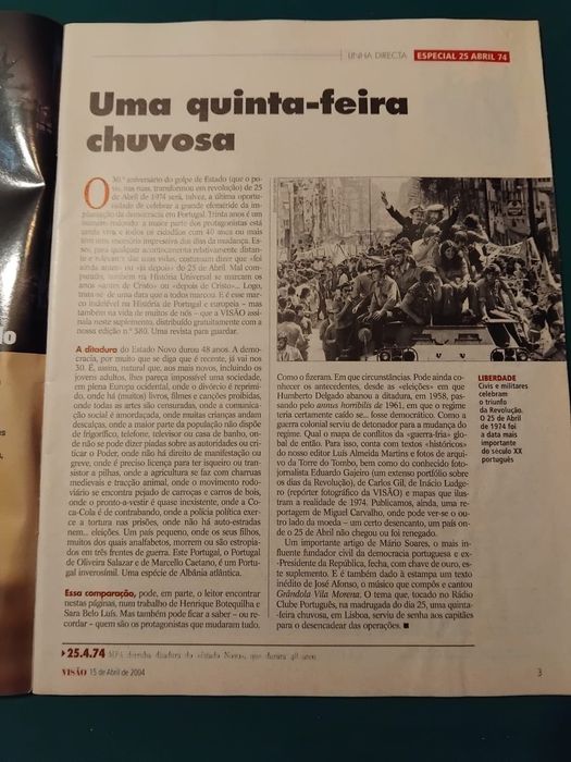 Revista VISÃO, Especial 30 Anos 25 Abril