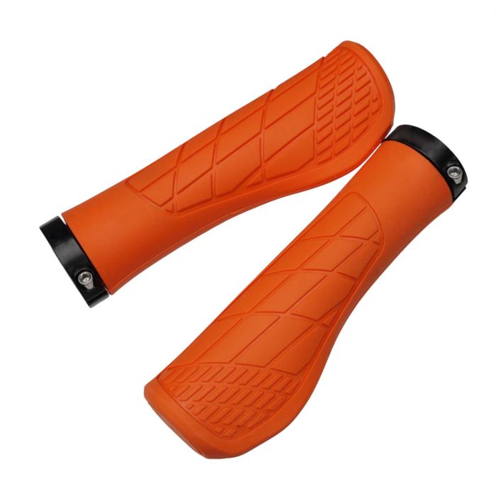 POMARAŃCZOWE gripy ergonomiczne chwyty rączki rowerowe pomarańczowy