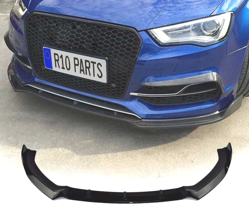 SPOILER LIP FRONTAL AUDI A3 8V LOOK S LINE ABS 12-16