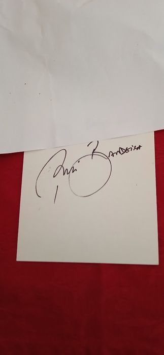 Postal Rui Bandeira, autografado