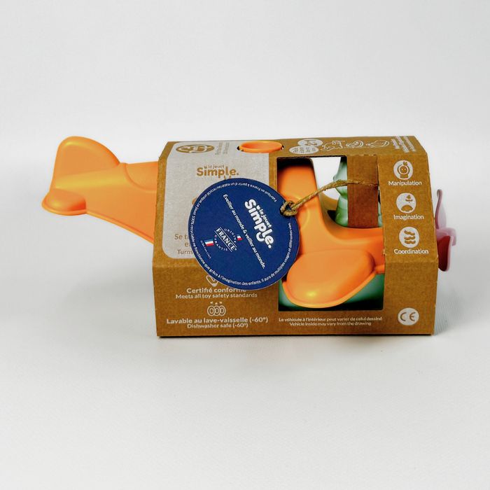 Wodolot 2 w 1 pomarańczowy zabawka do piasku i wody dzieci statek