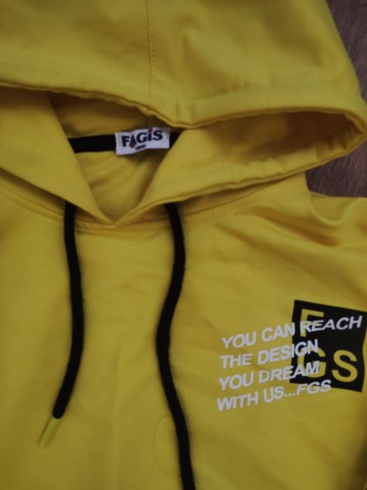 Кофта дитяча жовто-чорна 152