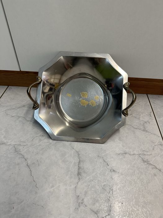 Pequena bandeja de inox