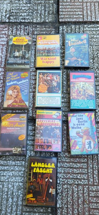 Kasety magnetofonowe zestaw 10 sztuk