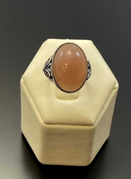 Stary rosyjski pierścionek Ag875 r13