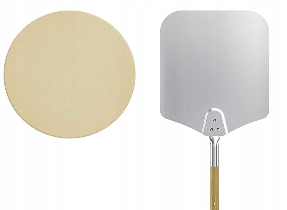 GRILL Piec Do Pizzy z KAMIENIEM i Łopata ze stali NIERDZEWNEJ Grilla