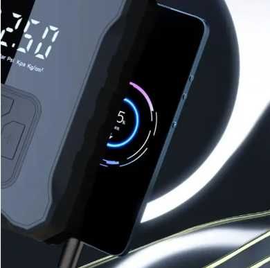 Автомобільний компресор автоматичний з дисплеєм 6000mAh