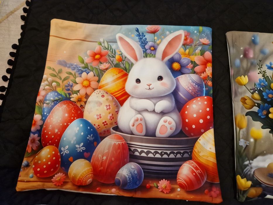 4 poszewki wielkanocne 45×45 nowe
