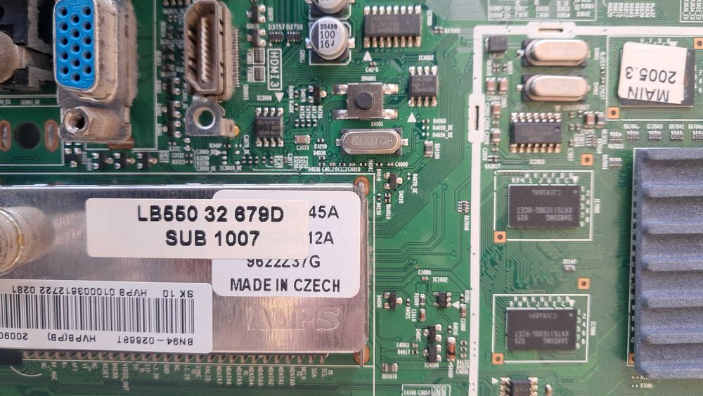 lote eletronico Samsung de 32 polegadas (Modelo: LE32B551A6W).