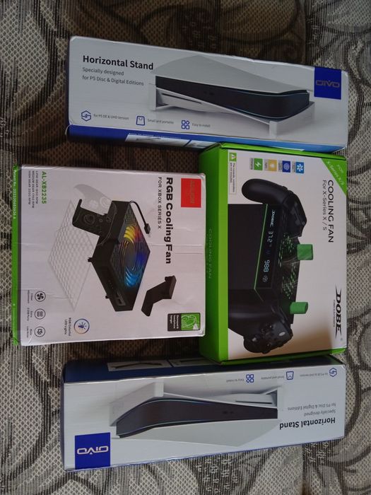 Горизонтальна підставка стенд PS5 cooling fan Dobe Aolion xbox series