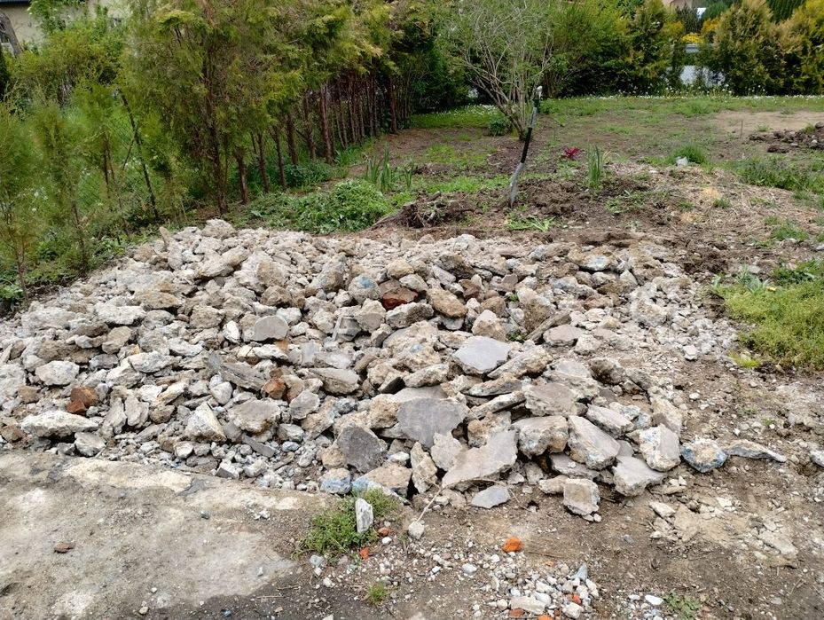 Gruz betonowy z płyty