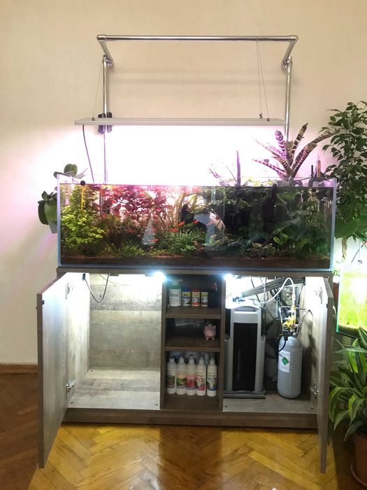 Аквариум д120/ш45/в40 стекло 10мм Диамант(Оптивайт).