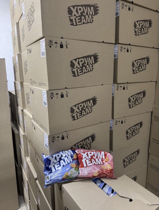 Сухарики Хрум Team багет 90 г / 24 шт ОПТ