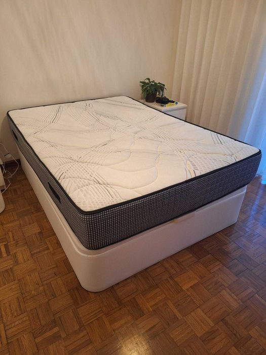 Sommier branco 140x190