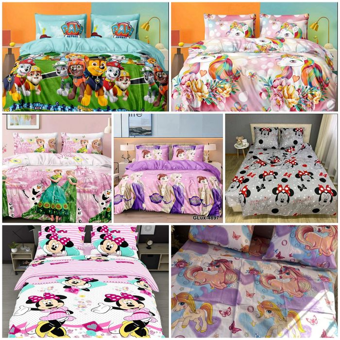 Детское постельное полуторное для девочек