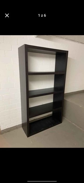 Regał Ikea Kallax 1x4 Czarno Brąz