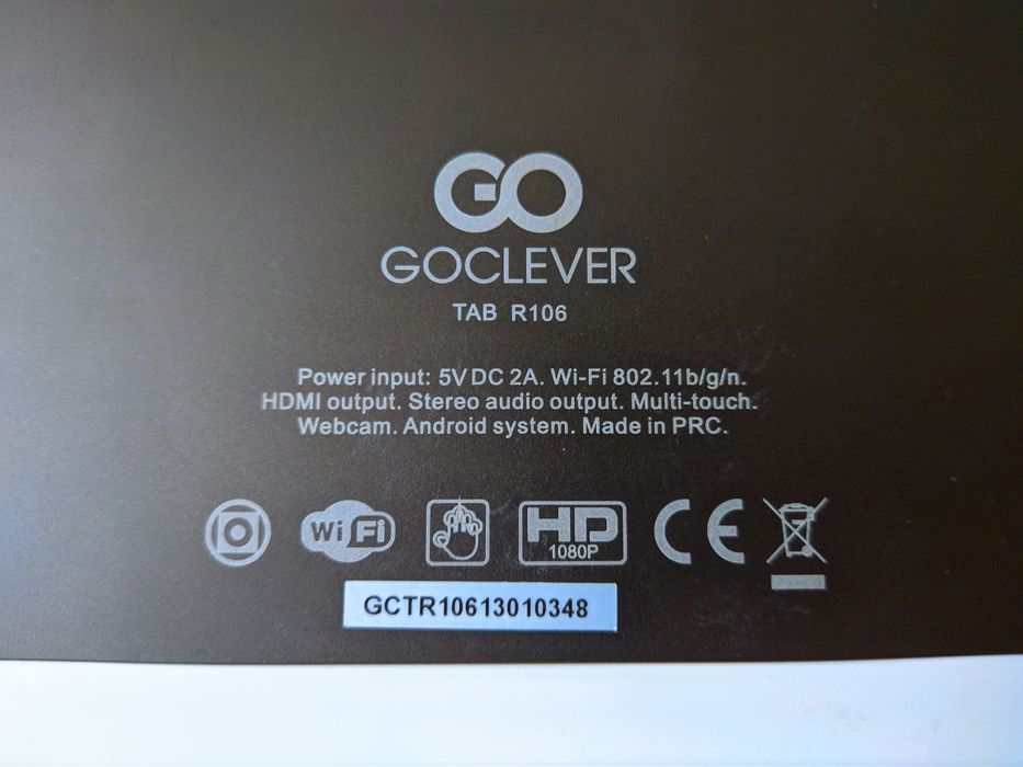 Tablet Goclever Tab R106 10 cali HD 1.6 Ghz Android ebook bluetooth